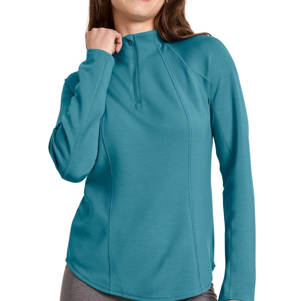 Women's Teal Long Sleeve Top